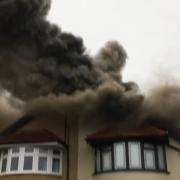 Sidmouth Road Welling: Video shows huge fire after 'lightning strike'