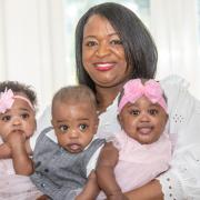 Monique and her three kids