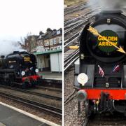 A 1940s steam engine was spotted in West Norwood and Petts Wood  as it traveled into Kent.