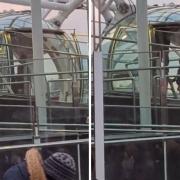 London Eye closes as Storm Henk ‘blows hatch off of pod’