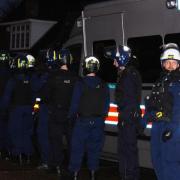 Stock photo of a Met Police raid