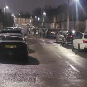 The crime scene on Alexandra Road in Erith
