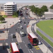 Artist's impression of how the re-routed South Circular could look (credit: TfL)