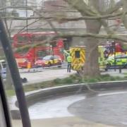 Firefighters rescue police officer from trapped van in south east London crash