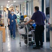 Stock image of a busy hospital