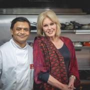 Chef Ram Paudal with Dame Joanna Lumley