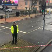 Police cordon in Catford following the fatal shooting