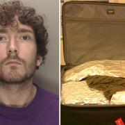 Joshua Gough was caught with a suitcase full of weed at Gatwick Airport