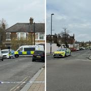 Forensic officers have been spotted at the scene of a police incident in Hither Green, after one person was pronounced dead at the scene.