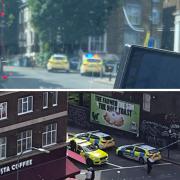 Pictures from scene of stabbing in New Cross