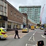 Picture from scene of triple stabbing in Woolwich