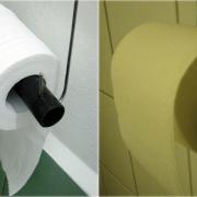 People have spoken and toilet roll should hang in front of the holder, not behind it against the wall