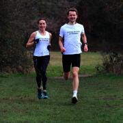 Geraldine Schaer and Simon Fox of Petts Wood Runners. Photo by Kev Howarth