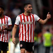 Brentford's Neal Maupay gives a thumbs up after the Sky Bet Championship match at Griffin park, Brentford. PRESS ASSOCIATION Photo. Picture date: Monday April 22, 2019. See PA story SOCCER Brentford. Photo credit should read: Ian Walton/PA Wire. RESTR