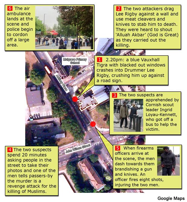 News Shopper: Woolwich attack map