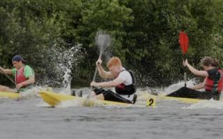 The Meridian Canoe CLub go for gold at the London Youth Games kayaking event.