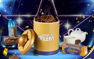 McVitie’s has launched a limited edition Britain’s Got Talent Golden Buzzer Biscuit Tin. Picture: Taylor Herring