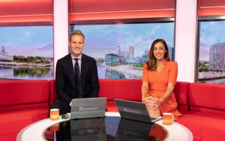 (left to right) Dan Walker and Sally Nugent on BBC Breakfast. Credit: PA