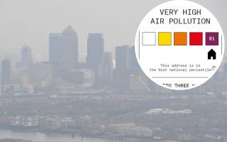 New map lets you see just how bad air pollution is in South East London. (PA)