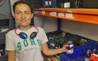 Kateryna Nechyporuk has been volunteering at Bromley foodbank (photo: Gwen Lardner)