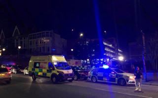 Emergency services at the scene outside a multi-storey car park in Ramsgate, where a man aged in his 80s and a woman in her 30s died after a black Alfa Romeo collided with five pedestrians (photo: Peter Batt/ PA)