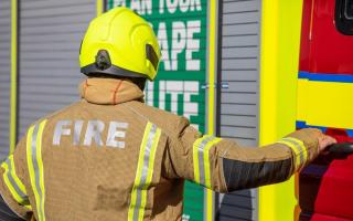 Fire brigade stock image