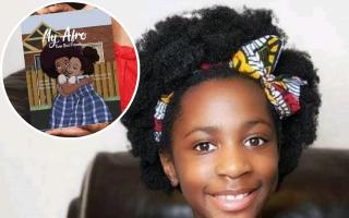 Tiana Akoh-Arrey who wrote a book about her natural hair and hopes others will be inspired to love who they are, amid calls for better black representation and more 