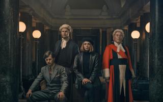 The cast of Witness to the Prosecution at London's County Hall