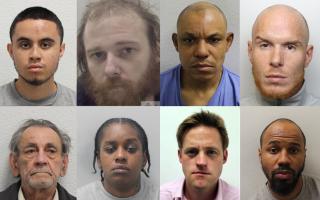 The faces of criminals who have been jailed this month