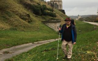 'I'm a blind man from Greenwich trekking 1,200 miles from Canterbury to Rome'