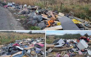 A recent video shared by Kevin Richards captured the grim reality of Wallhouse Road, showcasing a disturbing mix of waste - from household rubbish to commercial items like discarded tires