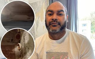 Kay Antar says his home has been plagued by damp and mould issues for over a decade, including collapsing ceilings and mushrooms growing from his floor