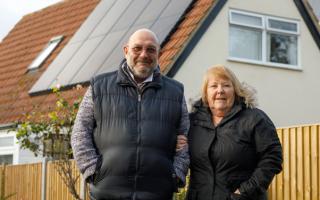 The Jenkins family's solar-powered home in Sheerness features 10 panels and a battery storage system installed through Solar Together.