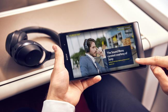 Sony and Eurostar have launched the Sound Menu so passengers can play music to suit their mood while travelling by train