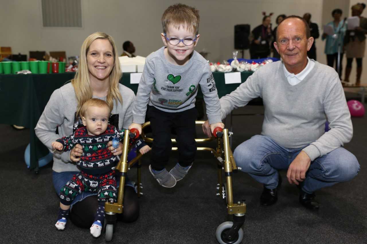 Touching story of little Bromley boy with cerebral palsy inspires college to help